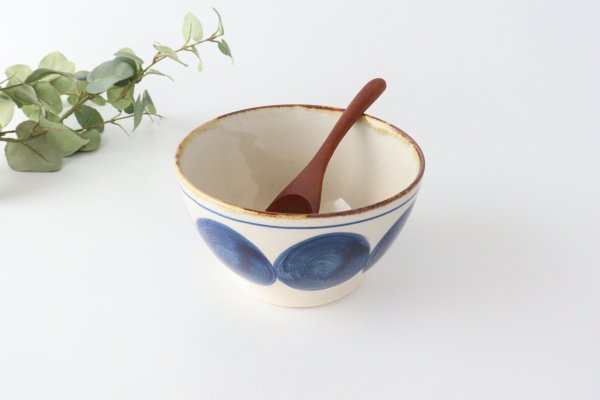 丼　丸紋　陶器　藍ブルー　波佐見焼商品画像