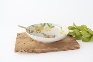 稜花皿｜ピンクベージュ｜陶器｜鯨井円美｜和食器通販｜うちる