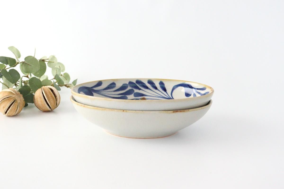オーバルボウル｜そよぎ唐草｜陶器｜青藍｜波佐見焼｜和食器通販