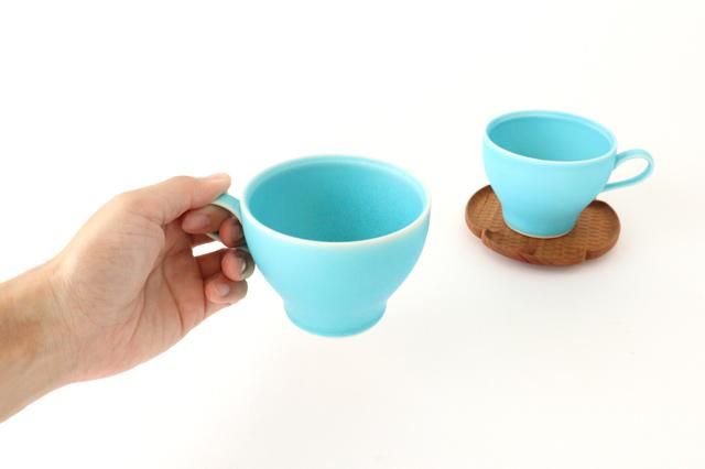 コーヒーカップ｜トルコブルー｜磁器｜波佐見焼｜和食器通販