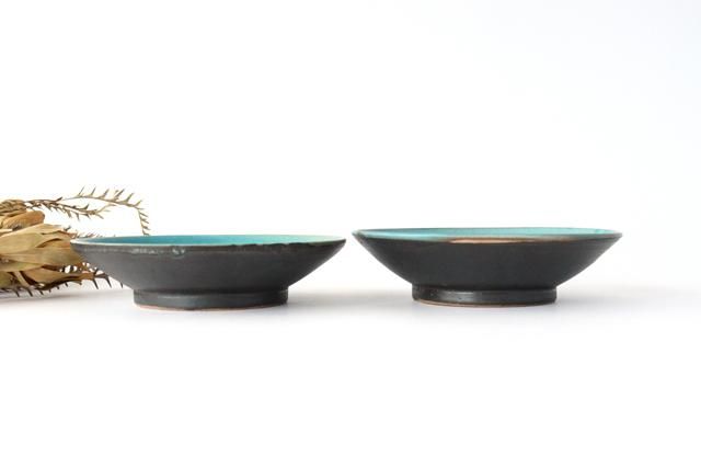 沖縄やちむん 6寸皿 沖縄の海のようなペルシャブルー