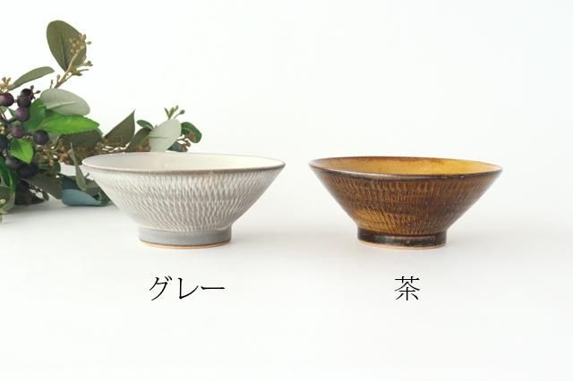 飯碗｜グレー｜陶器｜森山實山窯｜小石原焼｜和食器通販｜うちる