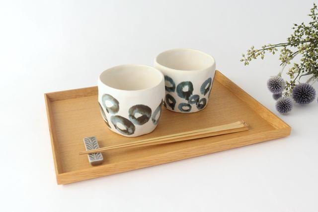 フリーカップ｜絵付け｜丸模様｜半磁器｜小黒ちはる｜和食器通販｜うち