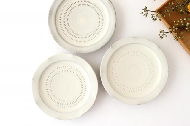 飛鉋｜5寸花リム皿｜陶器｜早川窯元 早川英民｜小石原焼｜和食器通販