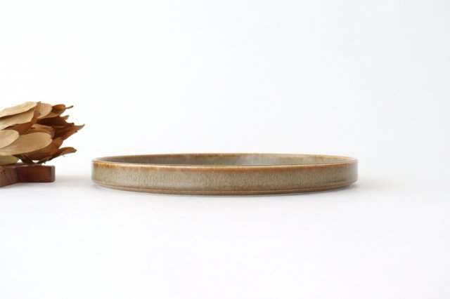  丸皿　24.5cm　シルバーブラウン　磁器　ルカ　美濃焼 画像4
