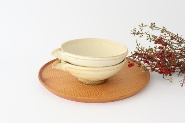 黄粉引｜5寸片口鉢｜陶器｜牛窯 佐藤敬｜和食器通販｜うちる｜和食器の