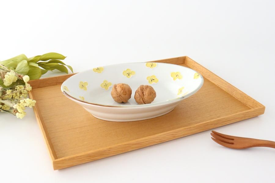 楕円鉢｜磁器｜hana｜有田焼｜伊万里焼｜和食器通販｜うちる｜和食器の