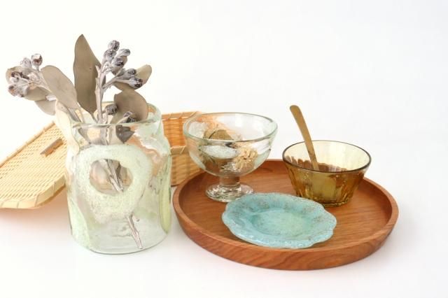 泡ラサグラス｜ホワイト｜ガラス｜吹きガラス工房 一星｜和食器通販