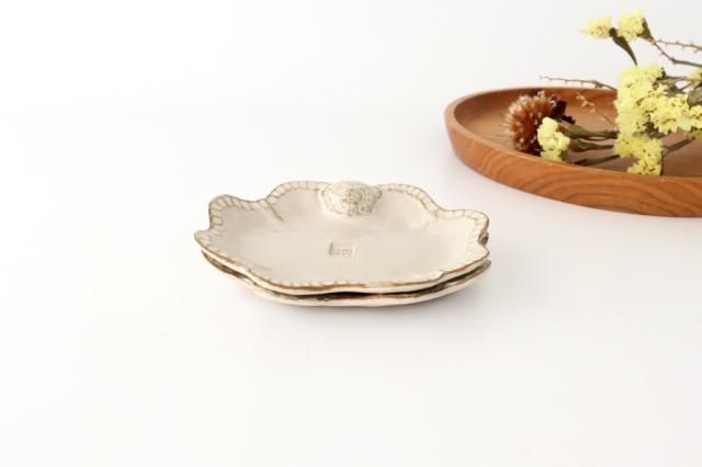 キエリ舎　4客組　サラダ皿　小皿　豆皿　カトラリーレスト✨一名様 こぐまと四つ葉小皿｜陶器｜キエリ舎｜和食器通販｜うちる｜和食器の皿