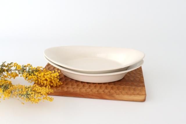 オーバルボウル｜M｜白｜陶器｜光泉窯｜萬古焼｜和食器通販｜うちる