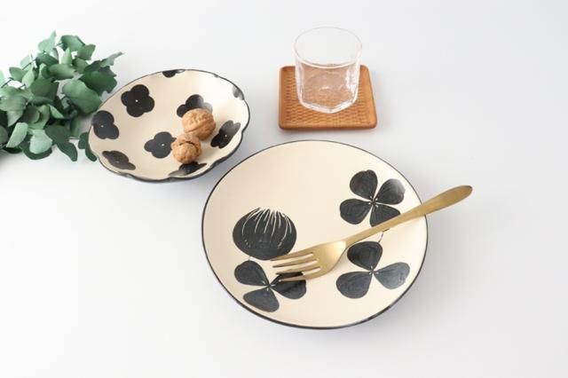 黒と白の花柄陶器食器セット 楽天市場】花柄（食器セット｜食器）：食器・カトラリー・グラス