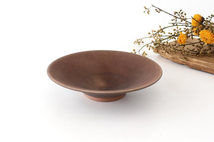 丹波焼　茶陶器 浅鉢｜大｜栗茶｜陶器｜昇陽窯｜丹波焼｜和食器通販｜うちる｜和食器の