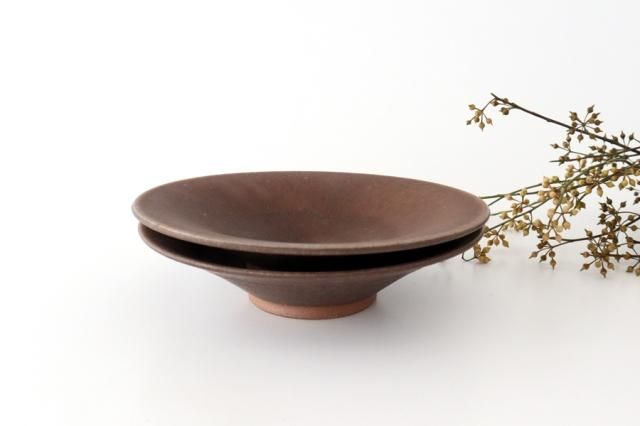 浅鉢｜大｜栗茶｜陶器｜昇陽窯｜丹波焼｜和食器通販｜うちる｜和食器の