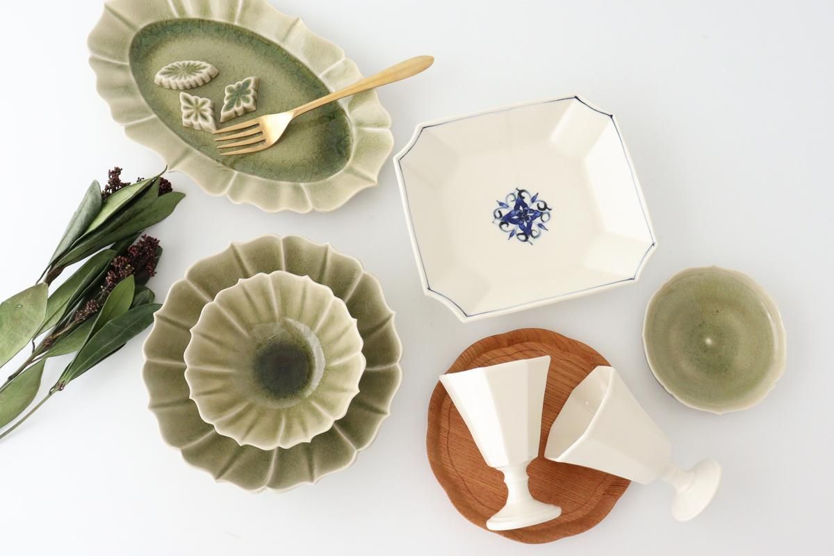 ももも様宮田竜司 呉須赤絵稜花豆皿・前田麻美 ダリア2