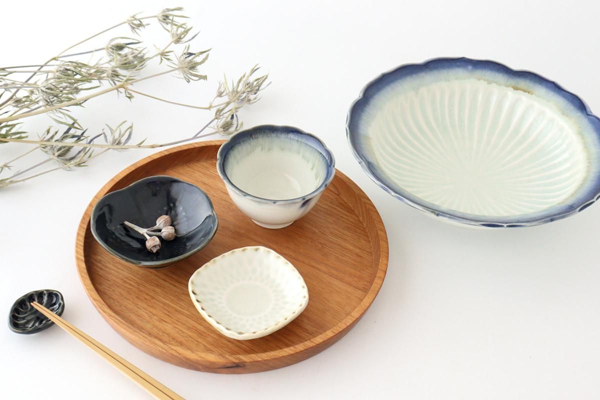 7寸リムプレート鉢｜灰｜磁器｜水谷和音｜和食器通販｜うちる｜和食器