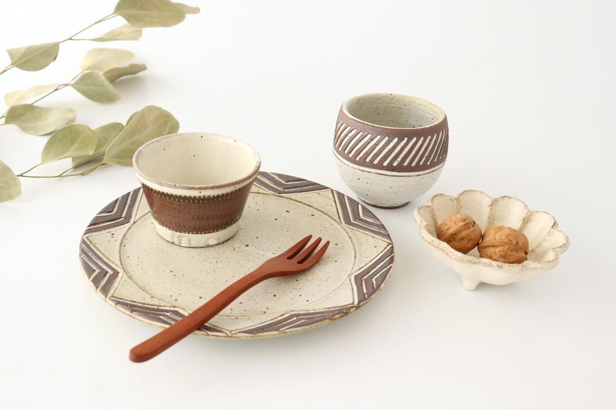 7寸皿｜星｜陶器｜tomaru｜信楽焼｜和食器通販｜うちる｜和食器の皿