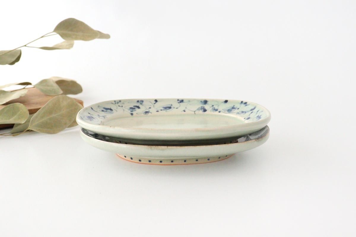 オーバル｜花唐草紋｜陶器｜石井桃子｜和食器通販｜うちる｜和