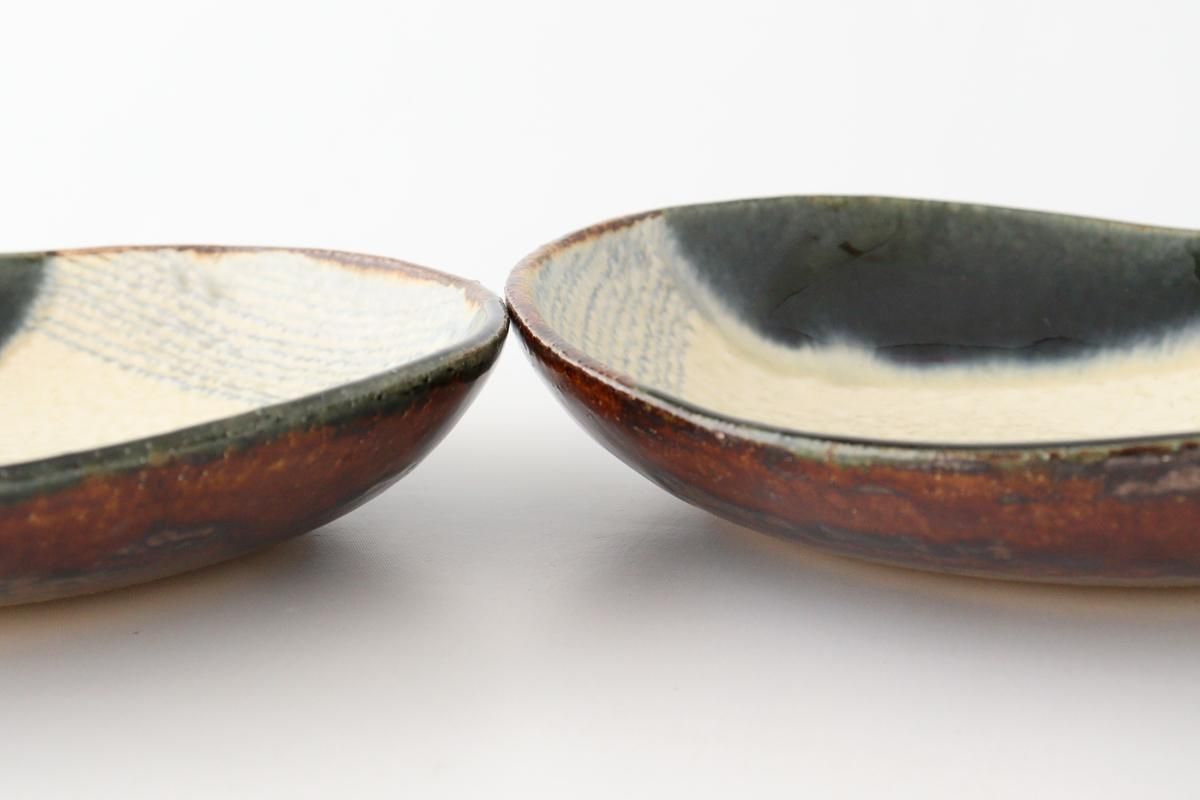 楕円鉢｜陶器｜蓮見かおり｜益子焼｜和食器通販｜うちる｜和食器