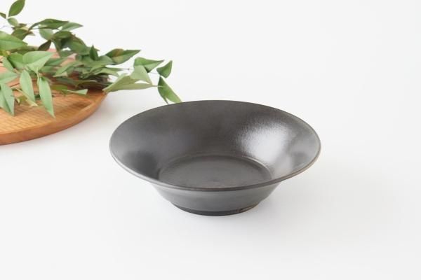 ブランド品専門の 新品 陶器 陶芸作家 黒の輪花鉢4個 0218-41 kead.al