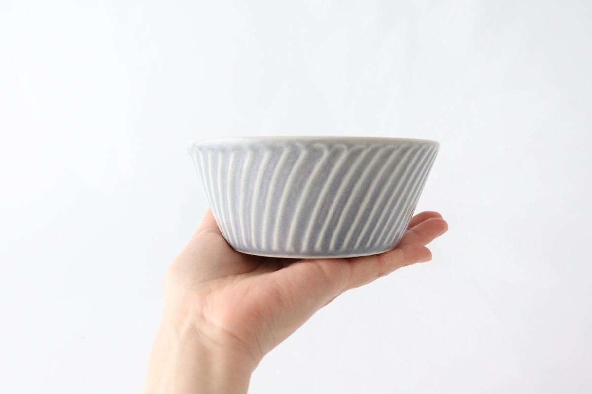 ボウル｜青｜M｜磁器｜ローレル｜美濃焼｜和食器通販｜うちる｜和食器