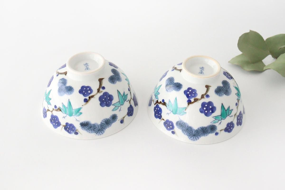伊万里焼　貫入抹茶碗　松竹梅 八木海峰作 京焼 手描き抹茶茶碗（松竹梅）｜抹茶道具｜京なごみ