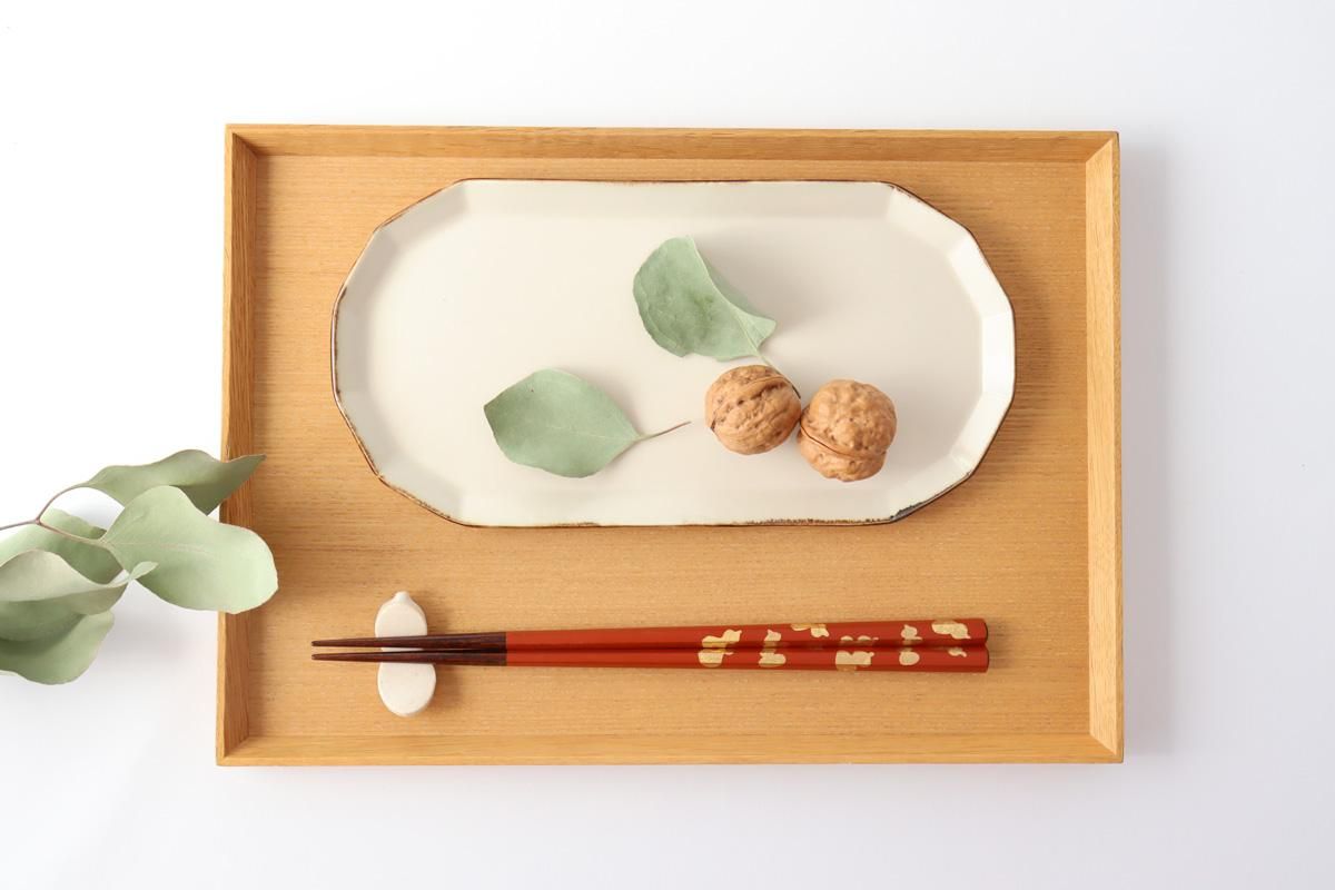 えちぜん箸｜六角金箔六瓢｜洗朱｜KORINDO｜和食器通販｜うちる｜和