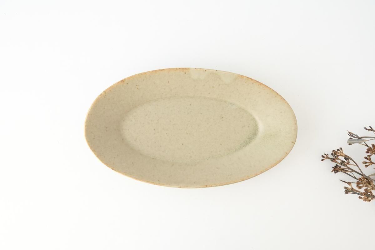 オーバル長皿｜松灰マット｜陶器｜姉崎雅彦｜益子焼｜和食器通販