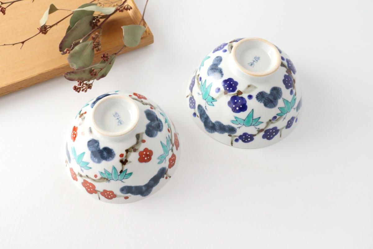 2点セット】｜【ペアセット】｜色絵茶碗｜松竹梅｜うちるセレクト｜和