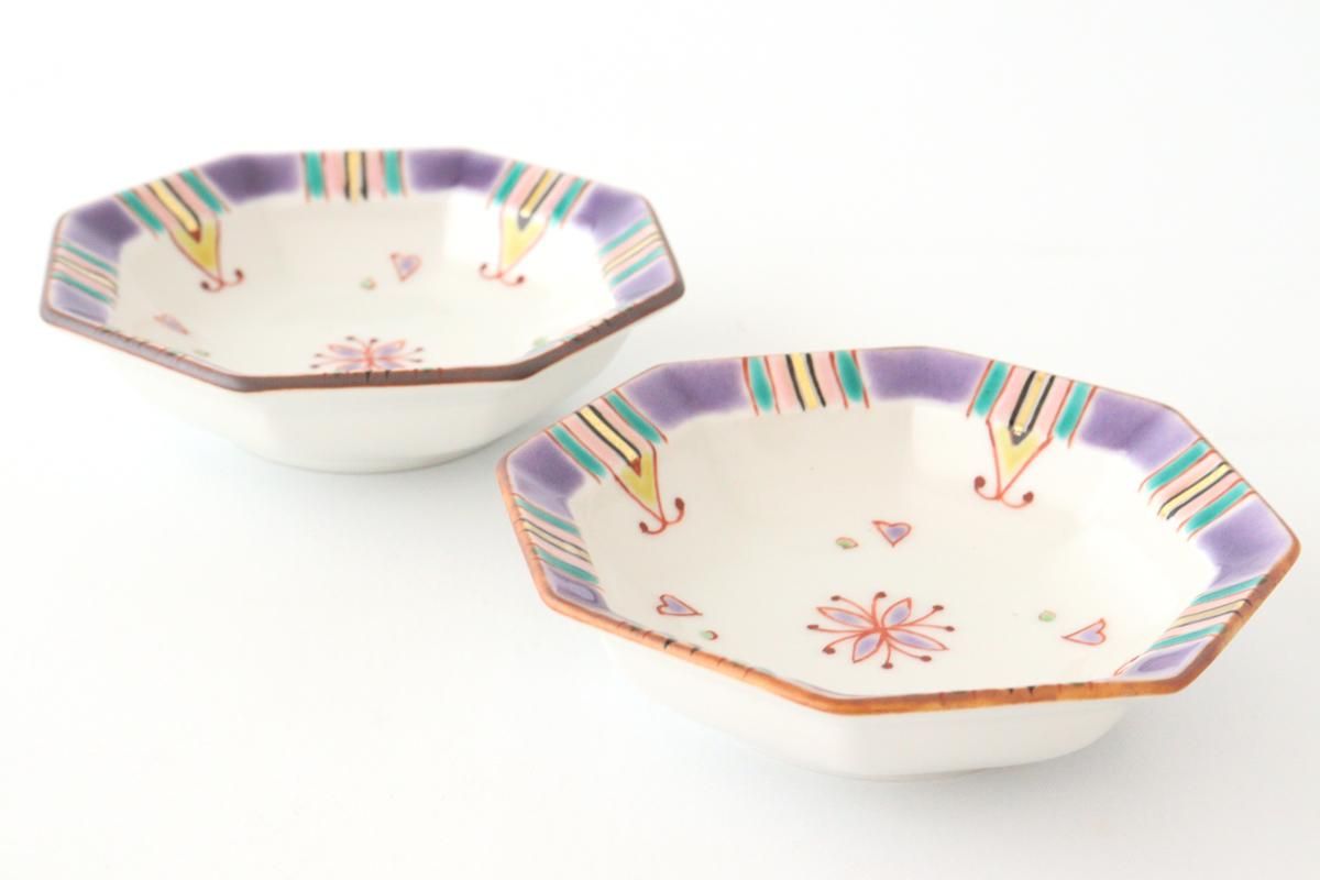 八角小皿｜金箔紋｜磁器｜銀舟窯｜九谷焼｜和食器通販｜うちる