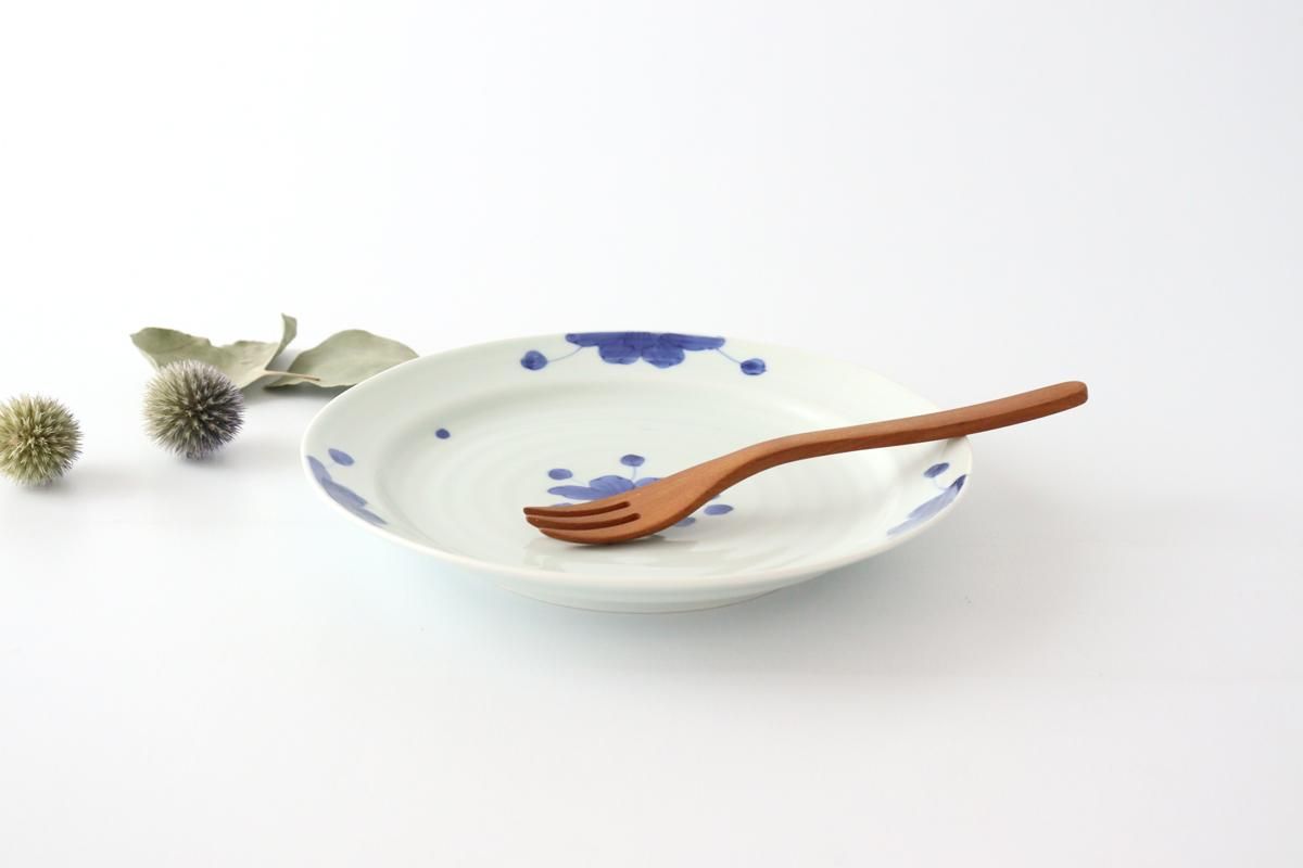 6寸皿｜磁器｜見込牡丹｜波佐見焼｜和食器通販｜うちる｜和食器
