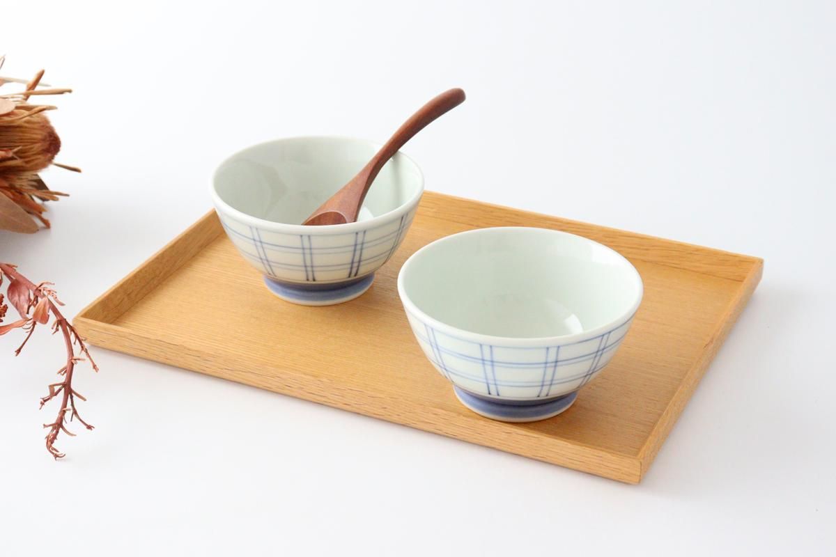 高台付き陶器ボウル 格子模様 鉢・ボウル｜おしゃれなうつわ・和