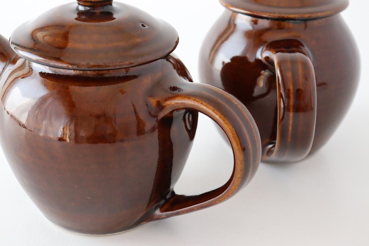 織部釉のポット　紅茶　珈琲　伊豆在住作家　三州園　ビンテージ　未使用　陶芸 織部釉のポット 紅茶 珈琲 伊豆在住作家 三州園 ビンテージ 未使用