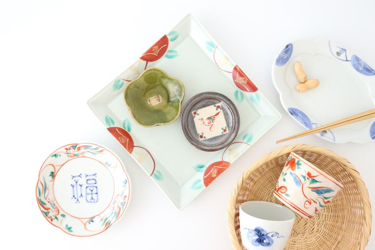 美品☆ 金彩椿 オーバル 長皿 ダ長皿 蔵珍窯 焼物 美濃焼 作家