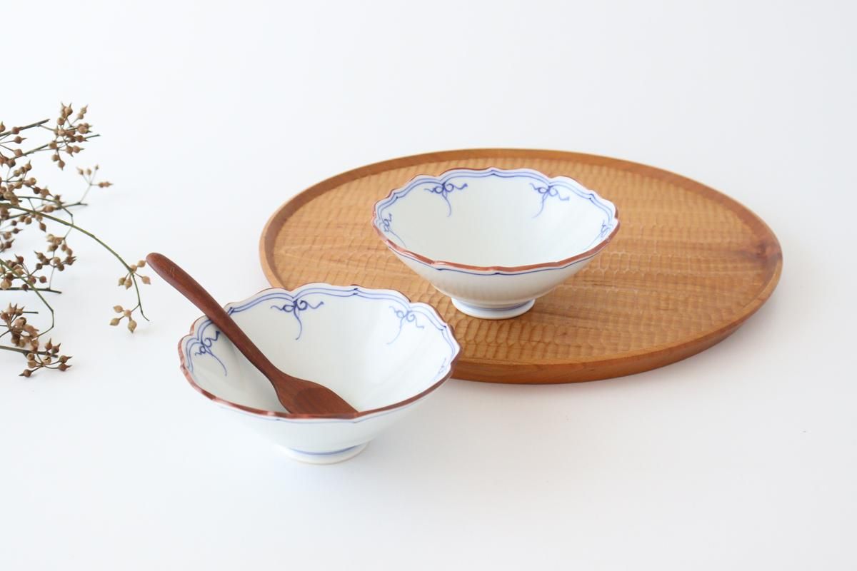 桔梗小鉢｜染付｜青｜磁器｜渕あそび｜波佐見焼｜和食器通販