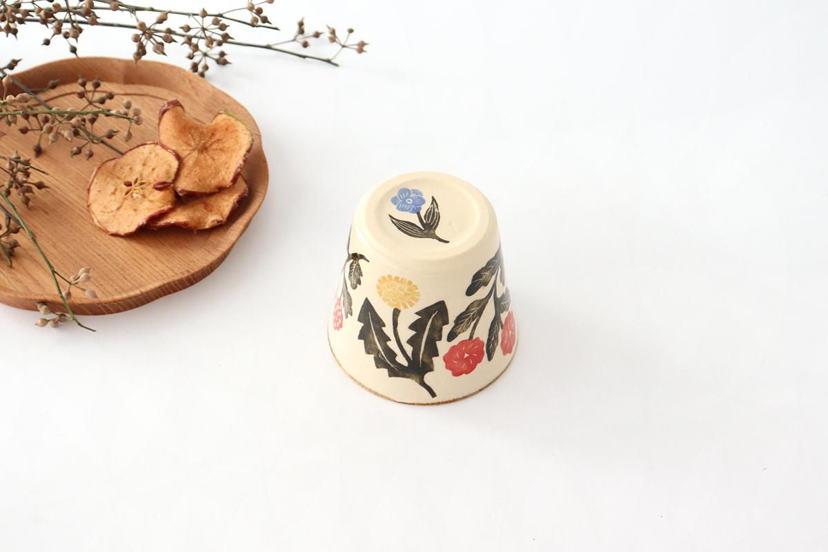 鉄絵カップ｜くま｜陶器｜なかがきともこ｜和食器通販｜うちる