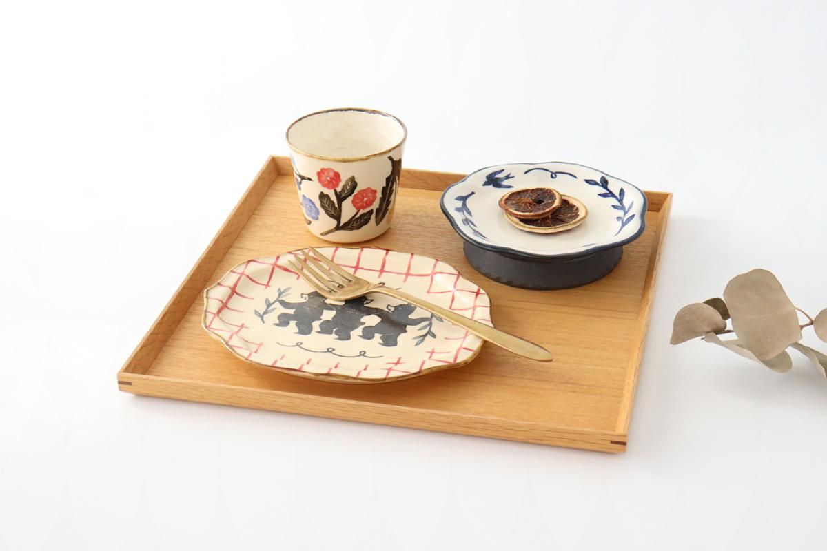 鉄絵カップ｜くま｜陶器｜なかがきともこ｜和食器通販｜うちる