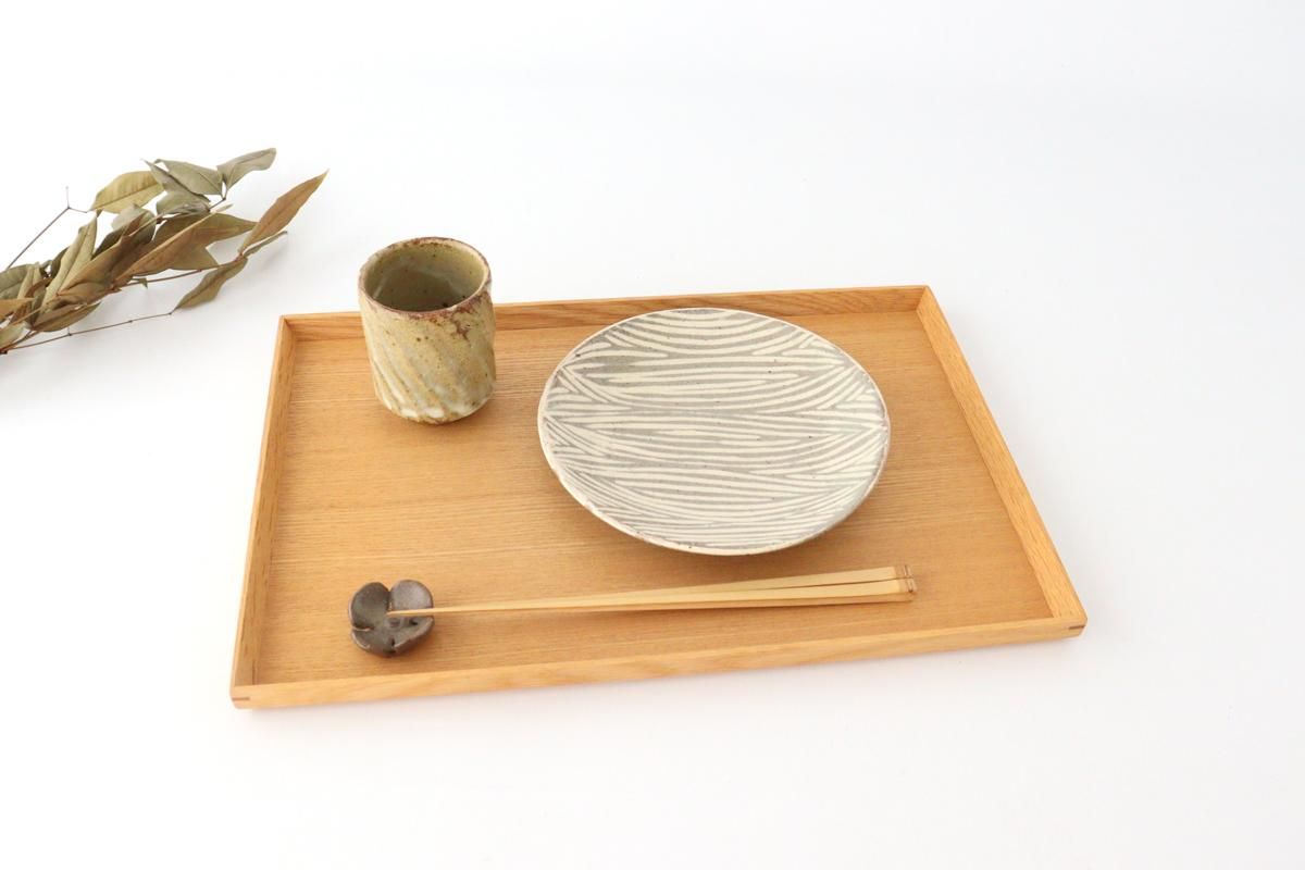 新品陶芸作家象嵌の中皿5枚セット