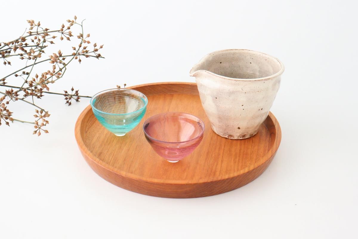 月虹｜ぐい呑み｜ガラス｜小坂未央｜和食器通販｜うちる｜和食器