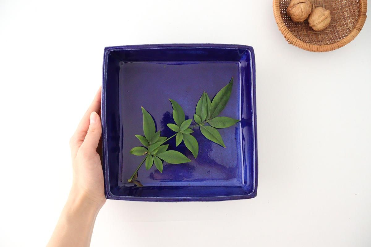 藍水　角　小鉢　5枚 藍染工房五様八角鉢 5枚セット（化粧箱入り） ｜ 四季折々のおしゃれな