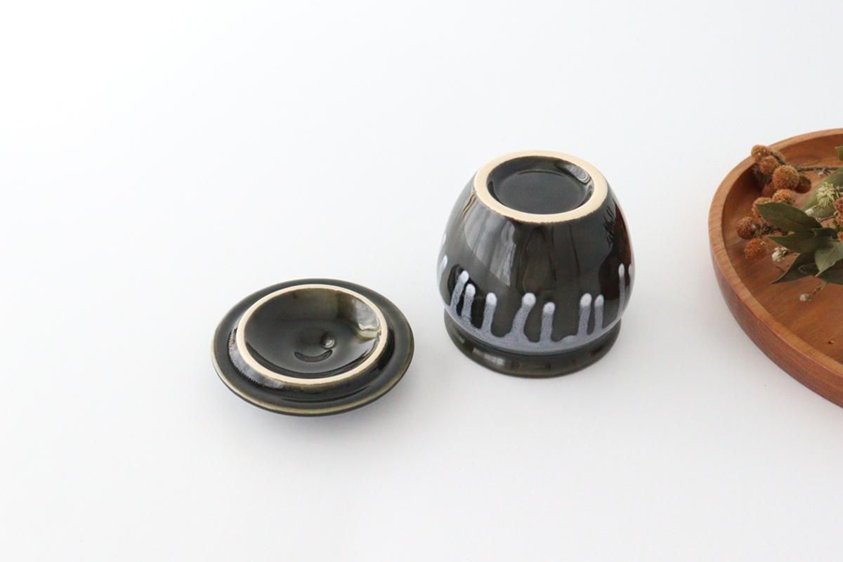 陶器 緑と茶色 小壷｜緑｜陶器｜美濃焼｜和食器通販｜うちる｜和食器の皿、鉢