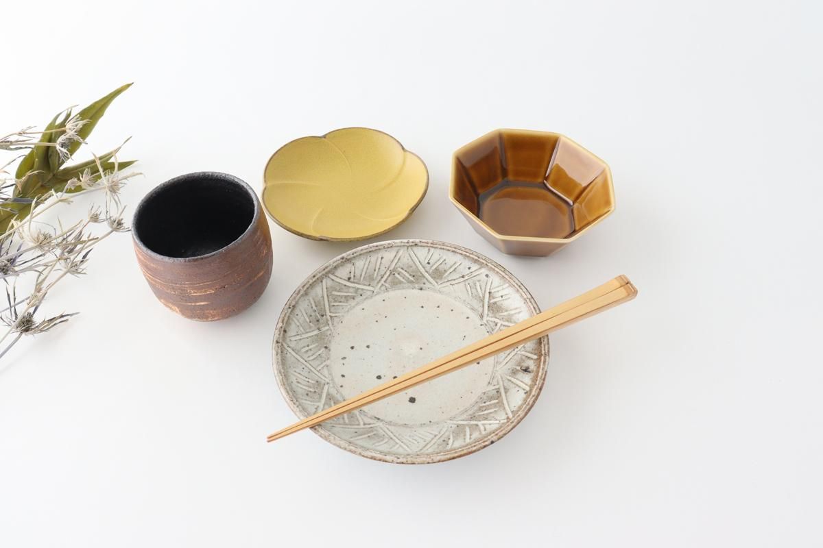 湯呑｜茶刷毛目｜陶器｜美濃焼｜うちる｜和食器の皿、鉢、飯碗など