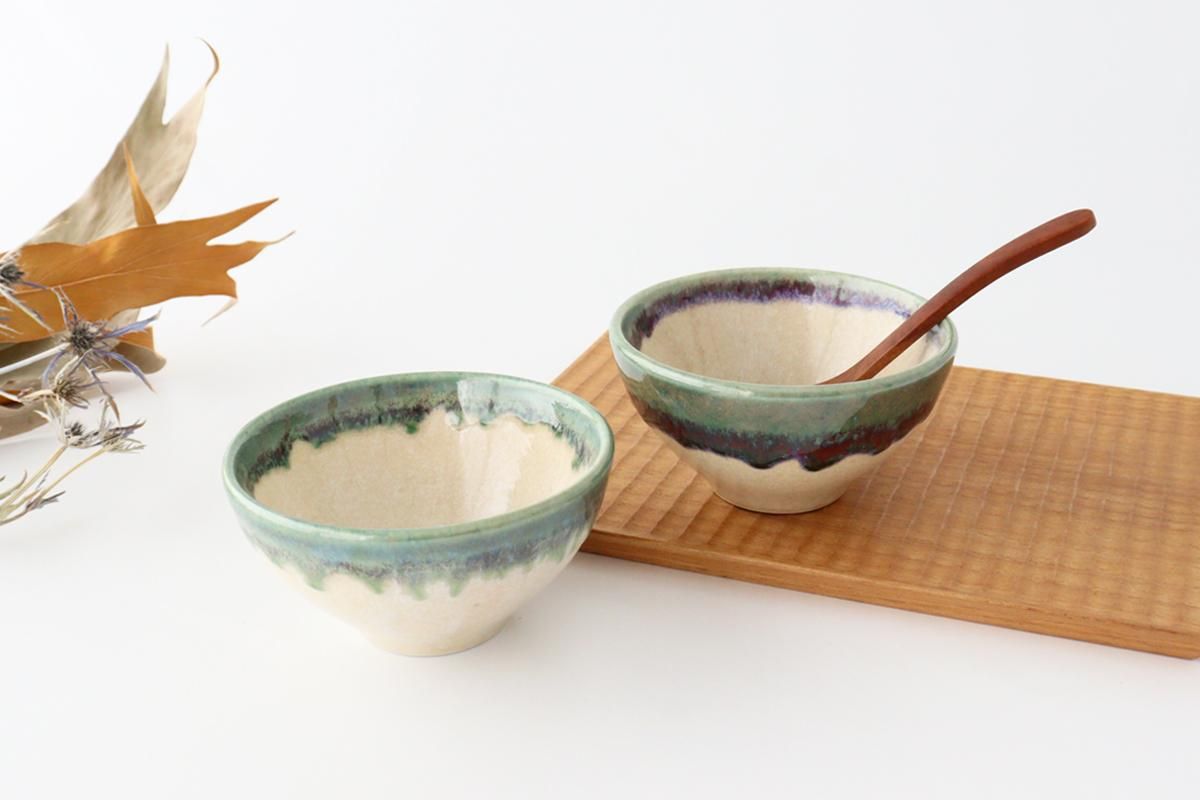 陶芸土物 作家もの 織部焼織部釉 マルチボウル 小鉢 茶碗 サラダ