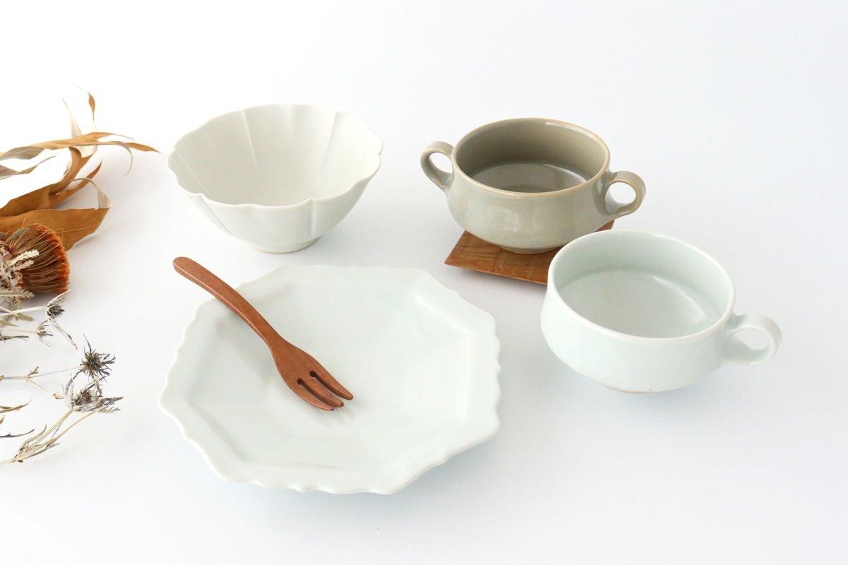 乳白釉片手スープカップ 磁器 土井善男｜磁器｜土井善男｜和食器