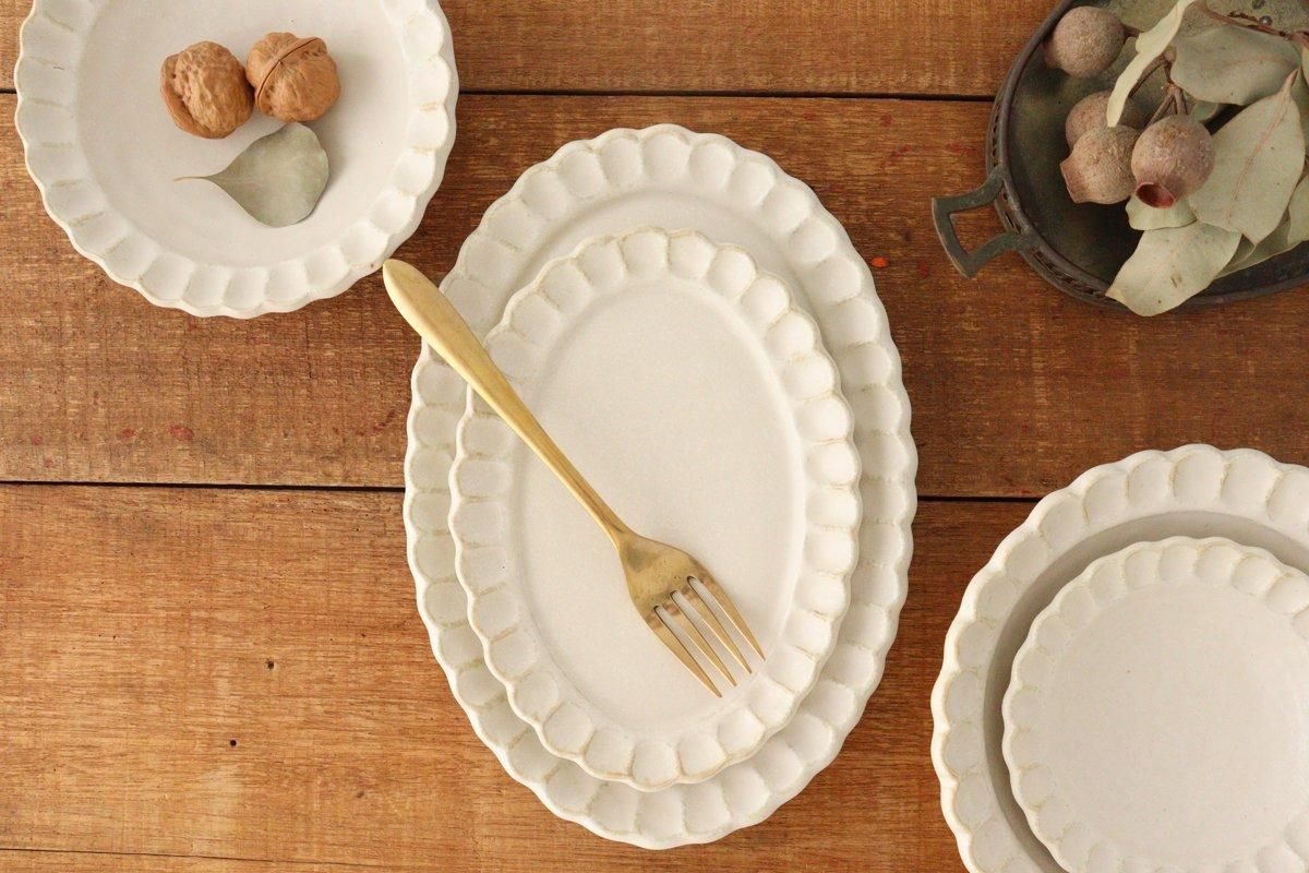   オーバル皿 オーバル皿｜L｜磁器｜COCO｜美濃焼｜和食器通販｜うちる｜和