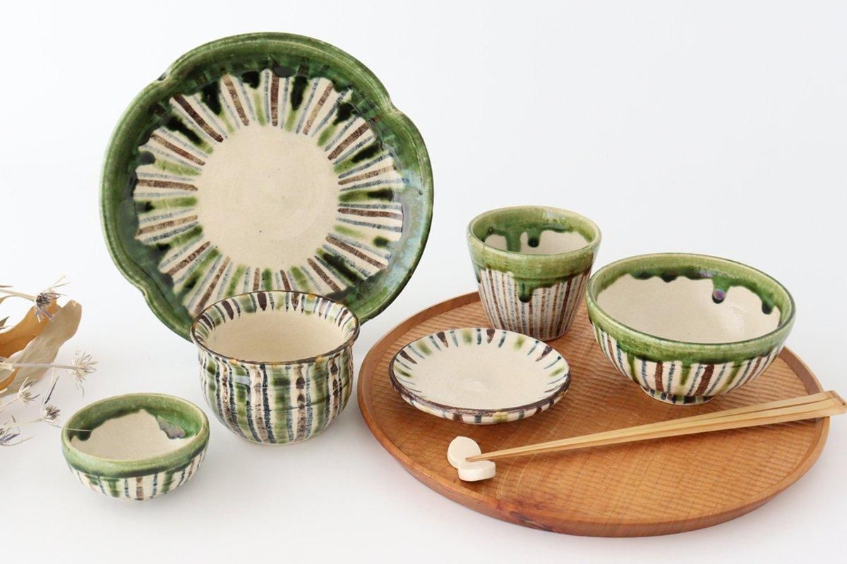 四角鉢｜錆織部十草｜陶器｜瀬戸焼｜うちる｜和食器の皿、鉢