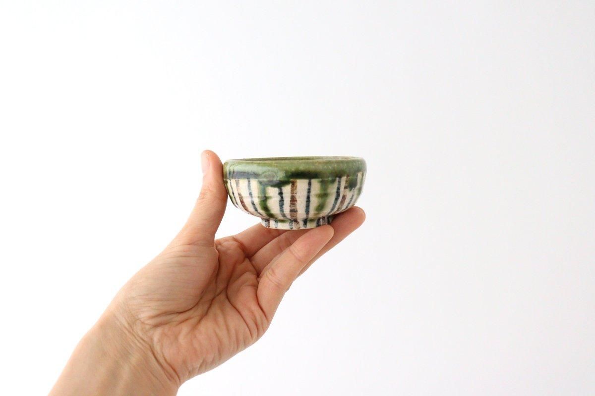平小付盃|錆織部十草|陶器|瀬戸焼|うちる|和食器の皿、鉢 平小付盃|錆織部十草|陶器|瀬戸焼|うちる|和食器の皿、鉢