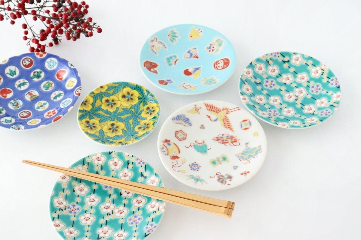 ■ 九谷　唐子梅 ■　箱付き 九谷焼 色絵陶箱 ～彩～ 梅菊文 青郊 | メーカー別,さ行,青郊