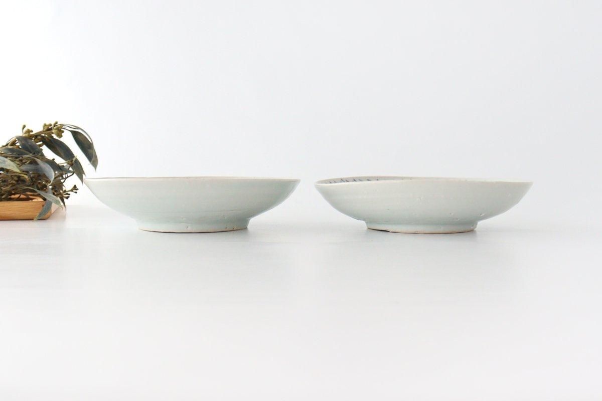 6寸皿｜スミレ｜磁器｜工房禅 横田翔太郎｜和食器通販｜うちる｜和食器