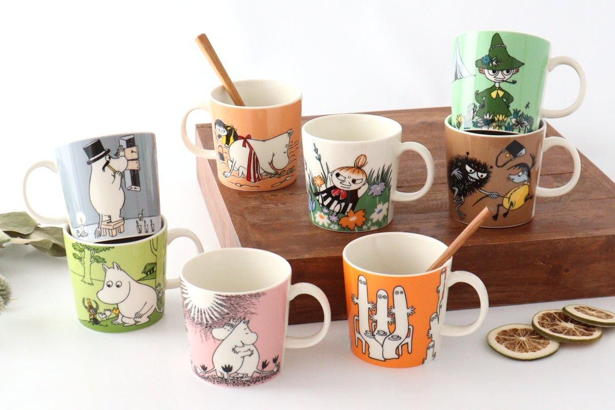 アラビア｜ムーミン｜マグ｜0.3L｜ムーミンパパ｜グレー｜磁器