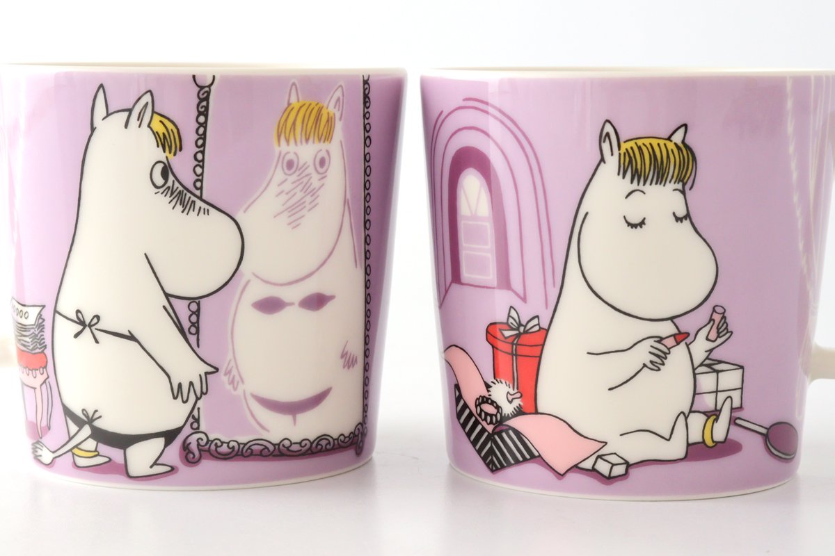 アラビア｜ムーミン｜マグ｜0.3L｜スノークのおじょうさん｜ライラック｜磁器｜ARABIA｜Moomin｜和食器通販｜うちる｜和食器の皿、鉢、飯碗など